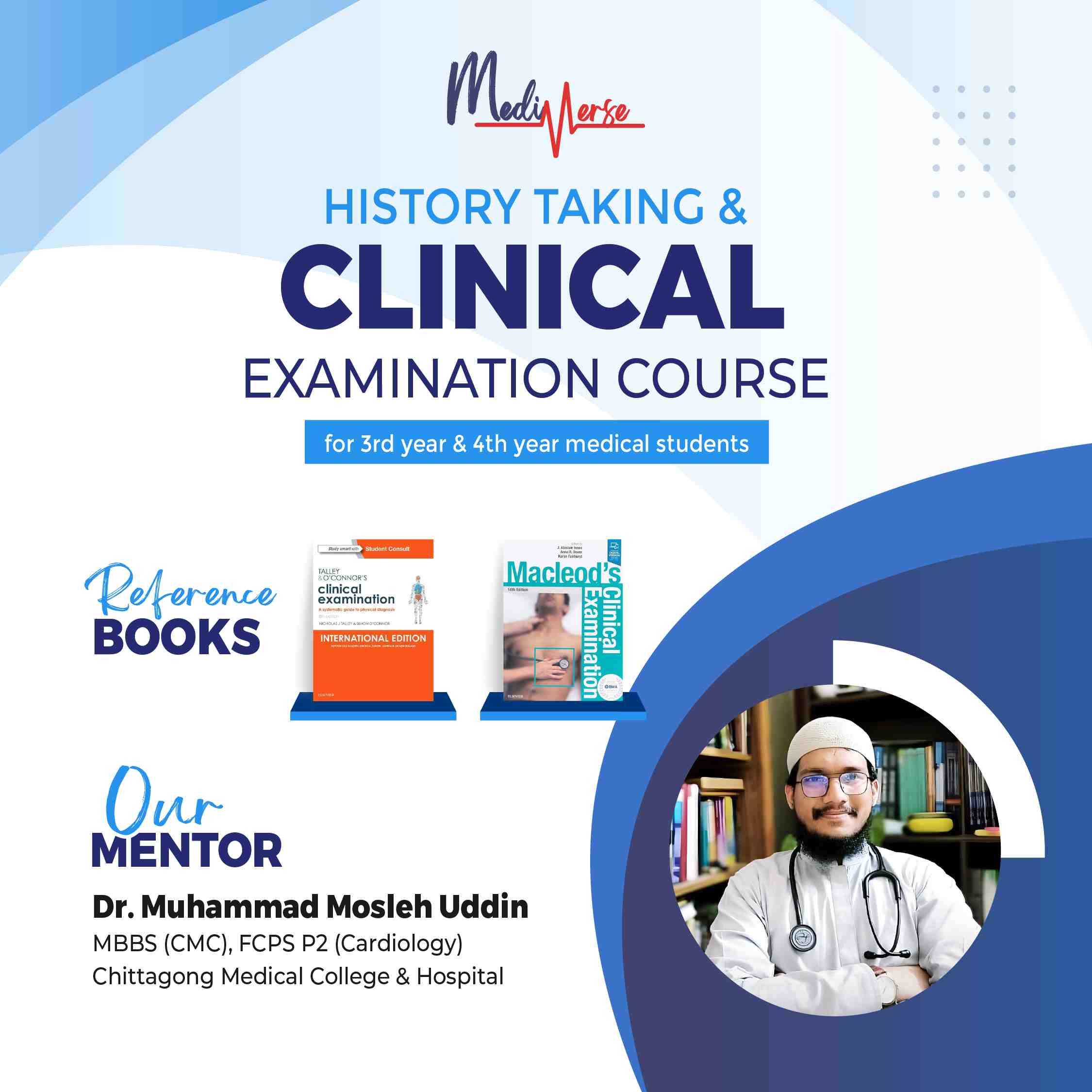History taking and Clinical Examination course